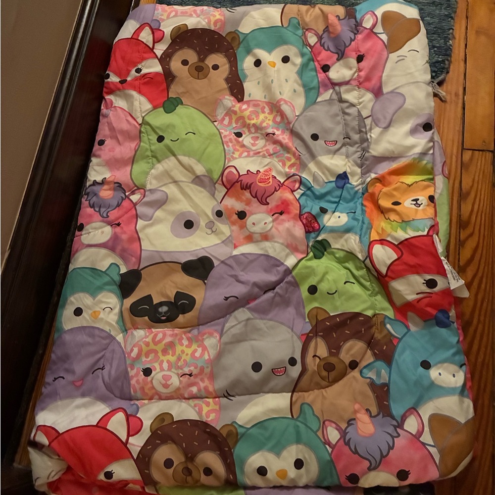 Plush squishmallow Patchwork Kids Bedding Set - Colorful Cute Characters